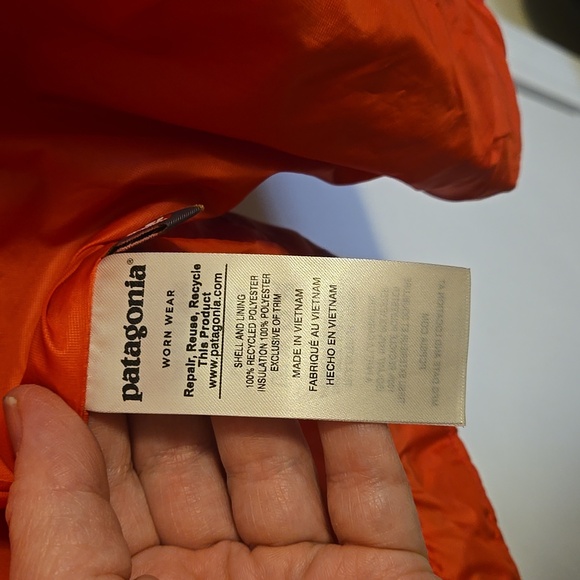 Patagonia Vibrant Orange Quilted Jacket - Picture 8 of 12